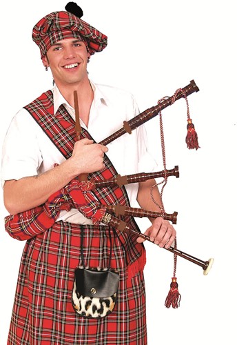 Great highland doedelzak royal steward tartan rood - Muziekinstrumenten kopen? | Korting tot 25